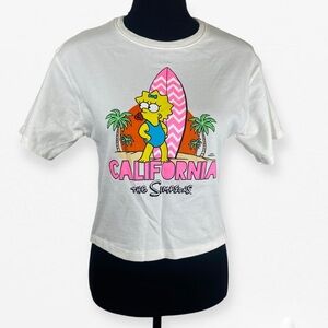 Zara Girls 13/14 The Simpson’s Maggie White California Simpsons Graphic T-Shirt